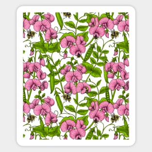 Sweet peas and bumblebees 4 Sticker